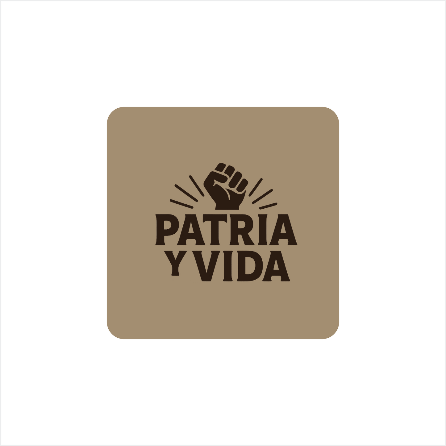 Patria y Vida - Coaster Set (4pcs) - Cuba