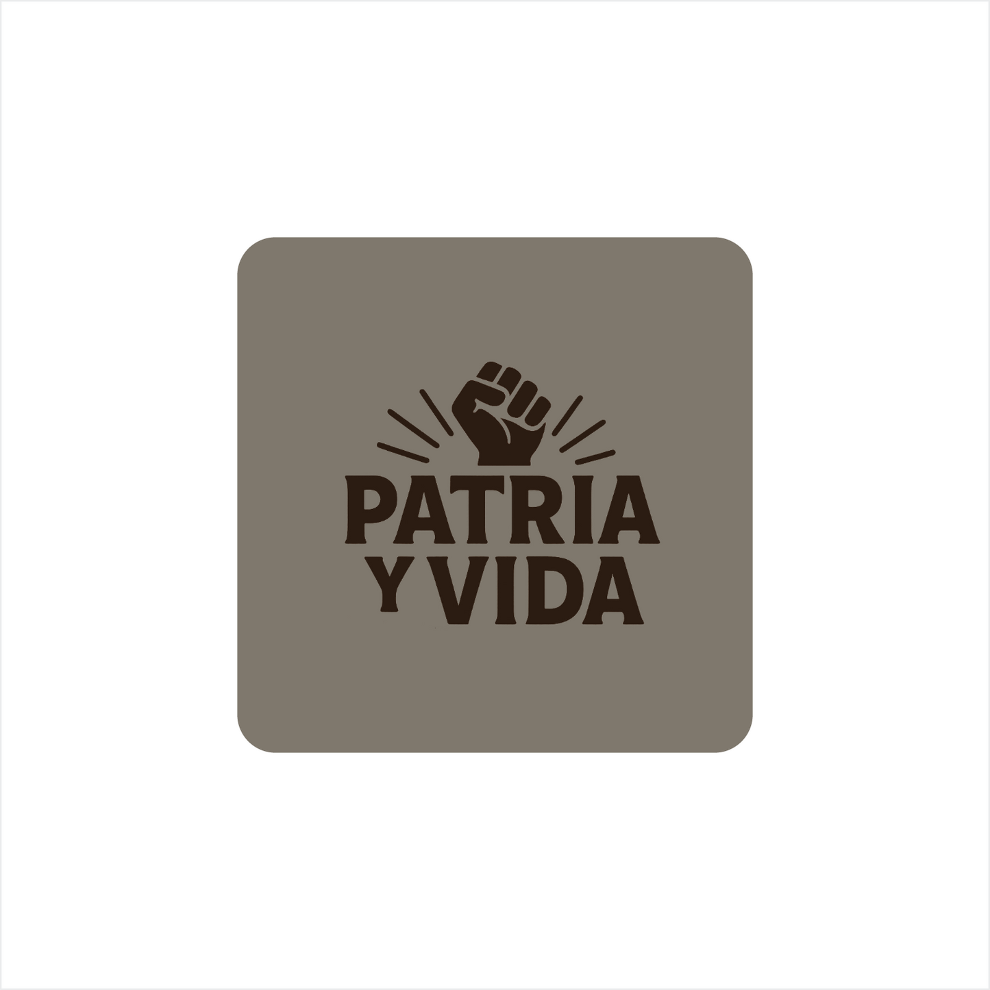 Patria y Vida - Coaster Set (4pcs) - Cuba
